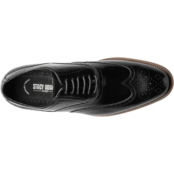 STACY ADAMS Mens Dunbar Wingtip OxfordBlack