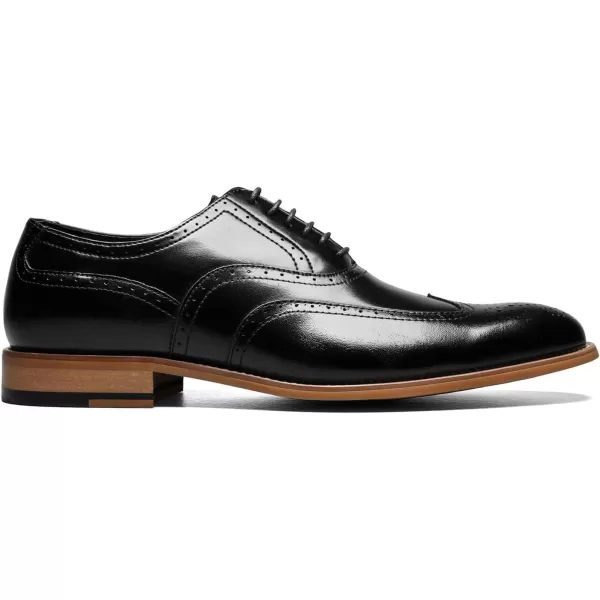 STACY ADAMS Mens Dunbar Wingtip OxfordBlack
