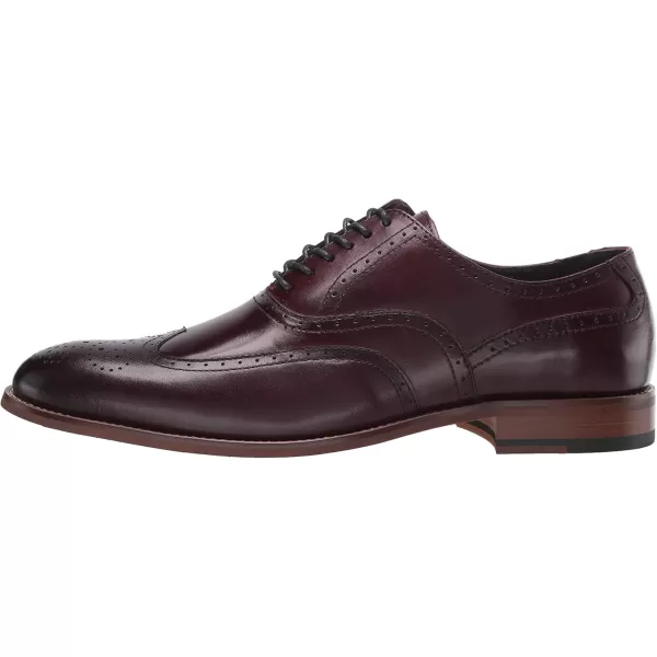 STACY ADAMS Mens Dunbar Wingtip OxfordBurgundy