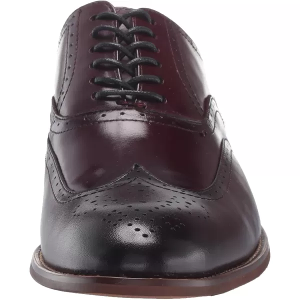 STACY ADAMS Mens Dunbar Wingtip OxfordBurgundy