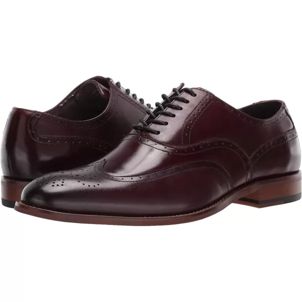 STACY ADAMS Mens Dunbar Wingtip OxfordBurgundy