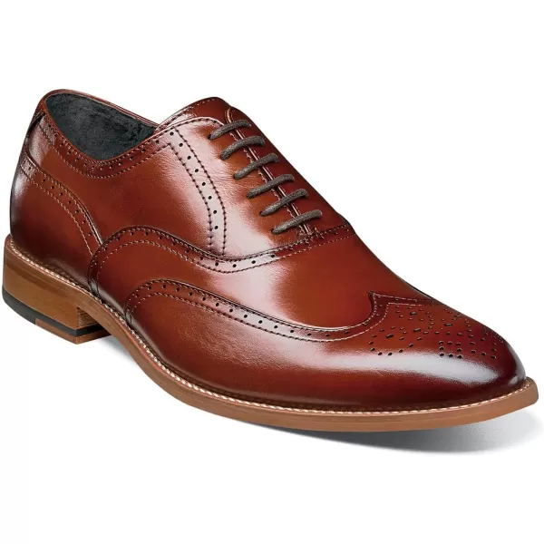 STACY ADAMS Mens Dunbar Wingtip OxfordCognac