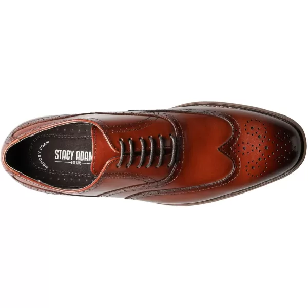 STACY ADAMS Mens Dunbar Wingtip OxfordCognac