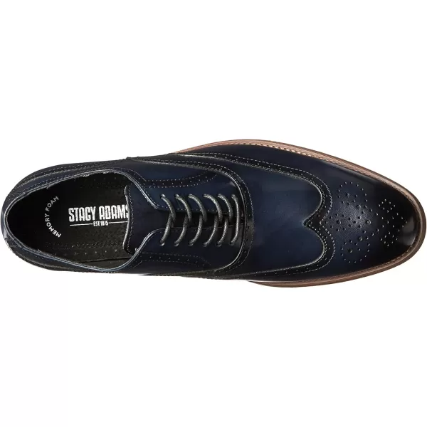STACY ADAMS Mens Dunbar Wingtip OxfordIndigo