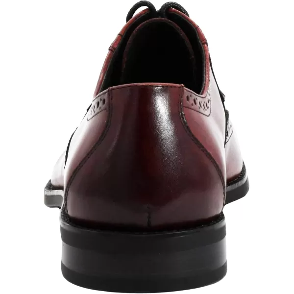 STACY ADAMS Mens Garrison Wingtip OxfordBurgundy