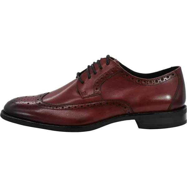 STACY ADAMS Mens Garrison Wingtip OxfordBurgundy