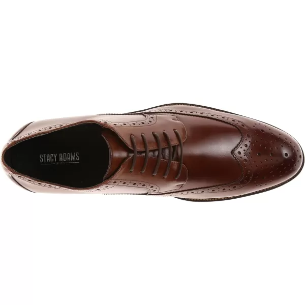 STACY ADAMS Mens Garrison Wingtip OxfordCognac