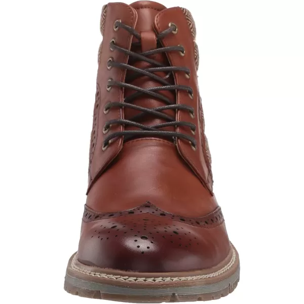 STACY ADAMS Mens Granger Wingtip Laceup Boot FashionPecan