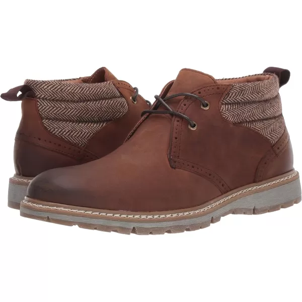 STACY ADAMS Mens Grantley Chukka Laceup BootBrown Crazy Horse