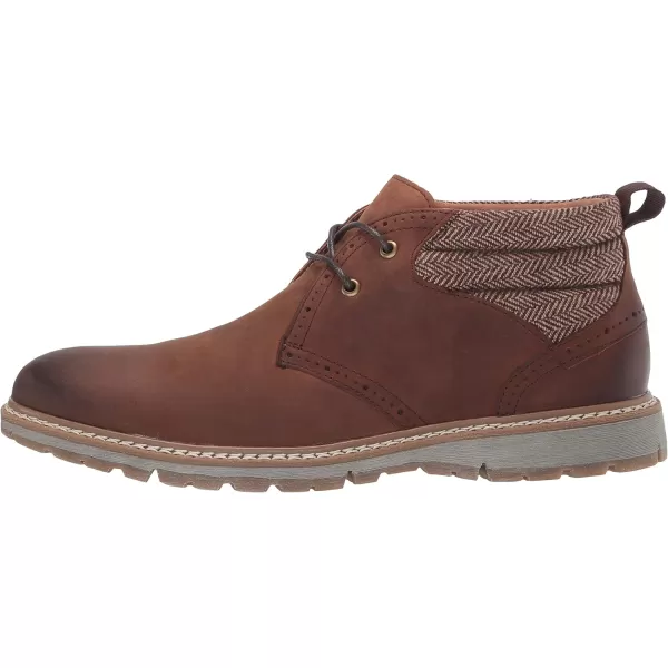 STACY ADAMS Mens Grantley Chukka Laceup BootBrown Crazy Horse