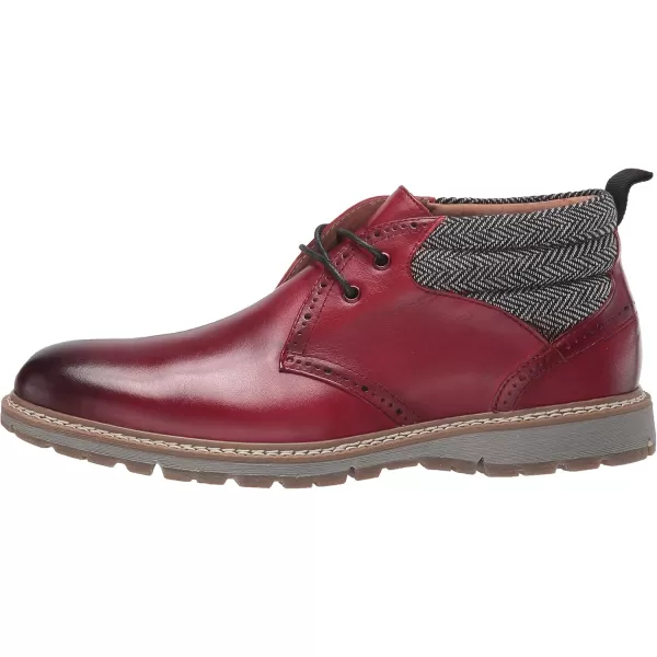STACY ADAMS Mens Grantley Chukka Laceup BootCranberry