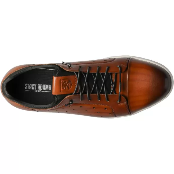 STACY ADAMS Mens Halden SneakerCognac