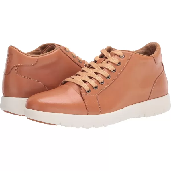 STACY ADAMS Mens Harlow Cap Toe Mid Laceup SneakerNatural