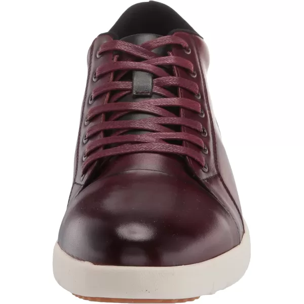 STACY ADAMS Mens Harlow Cap Toe Mid Laceup SneakerPomegrante