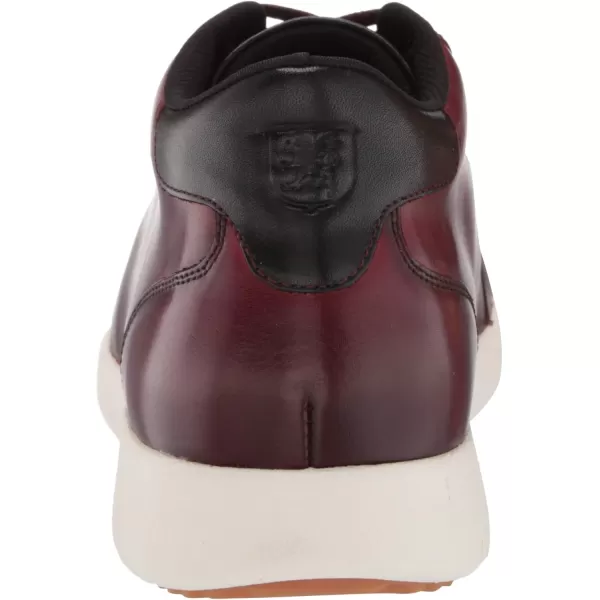 STACY ADAMS Mens Harlow Cap Toe Mid Laceup SneakerPomegrante