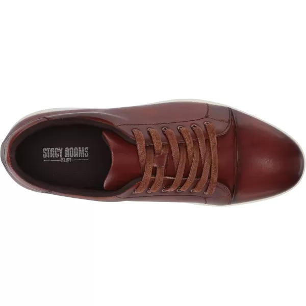 STACY ADAMS Mens Hawkins CapToe Laceup SneakerCognac