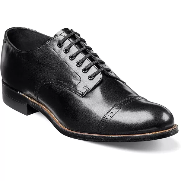 STACY ADAMS Mens Madison Cap Toe OxfordBlack