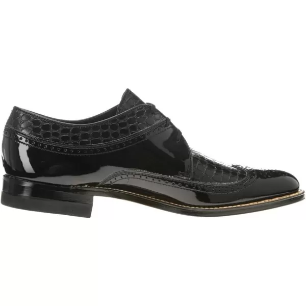STACY ADAMS Mens Madison Cap Toe OxfordBlack Patent