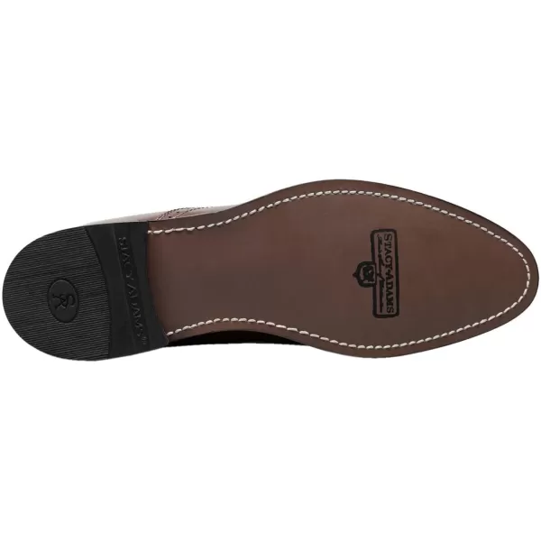 STACY ADAMS Mens Madison Cap Toe OxfordBrown Python