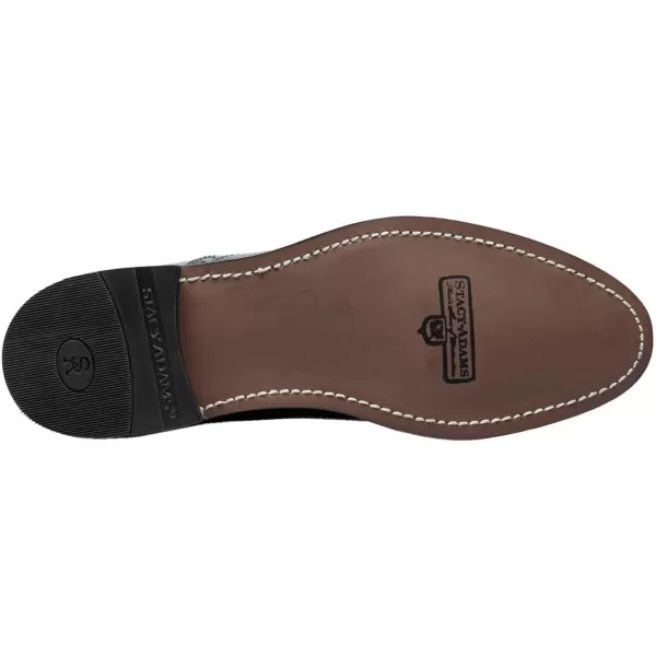 STACY ADAMS Mens Madison Cap Toe OxfordNavy Python
