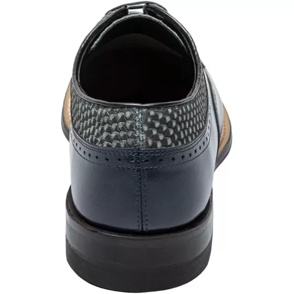 STACY ADAMS Mens Madison Cap Toe OxfordNavy Python