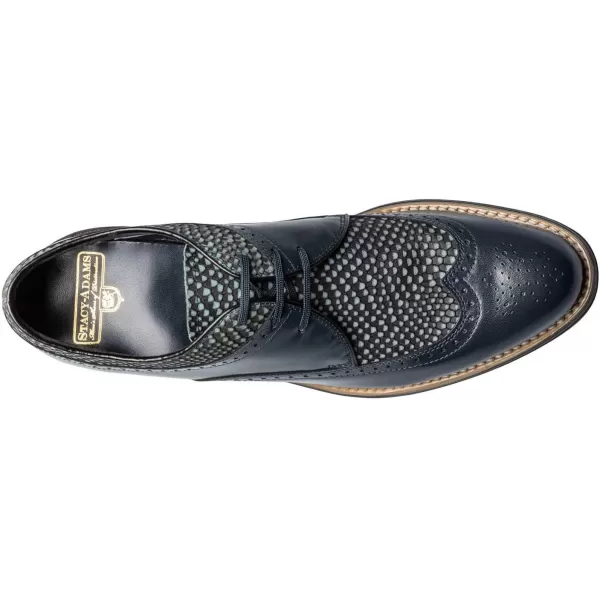 STACY ADAMS Mens Madison Cap Toe OxfordNavy Python