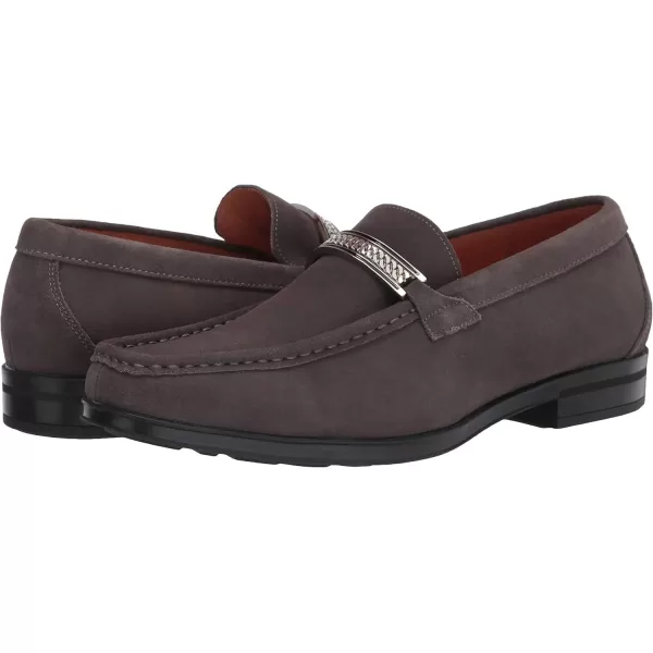 STACY ADAMS Mens Reginald Suede Slip on LoaferGrey