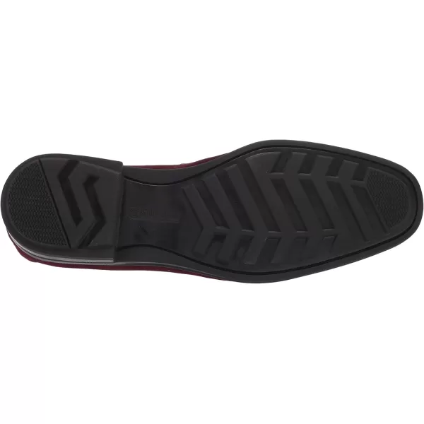 STACY ADAMS Mens Reginald Suede Slip on LoaferOxblood