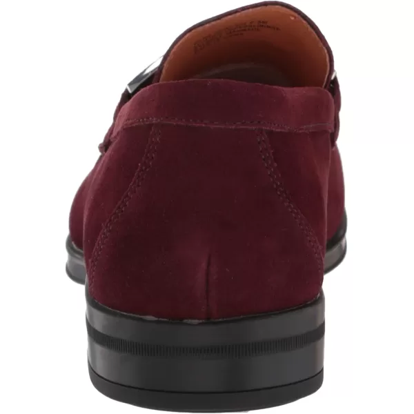 STACY ADAMS Mens Reginald Suede Slip on LoaferOxblood