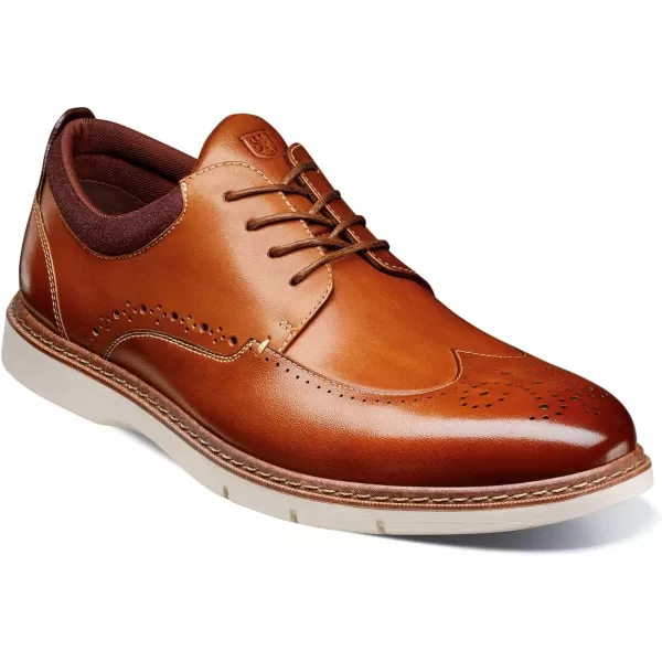 STACY ADAMS Mens Synergy Wingtip OxfordCognac