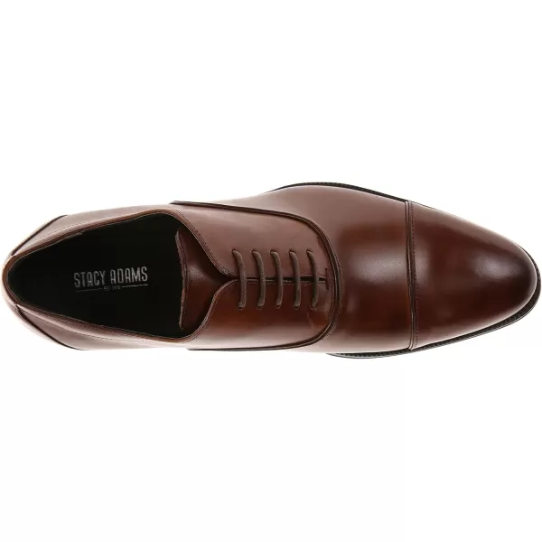 Stacy Adams Mens Kordell CapToe LaceUp OxfordCognac