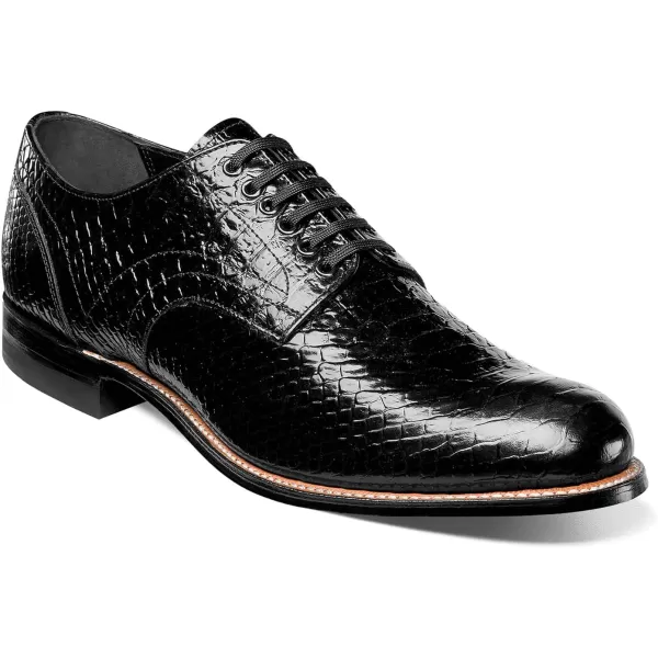 Stacy Adams Mens Madison Cap Toe BootBlack Print