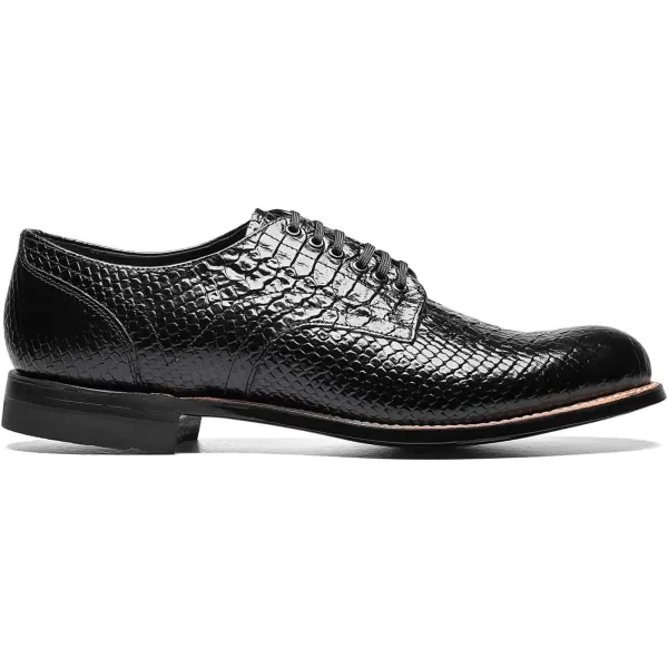 Stacy Adams Mens Madison Cap Toe BootBlack Print