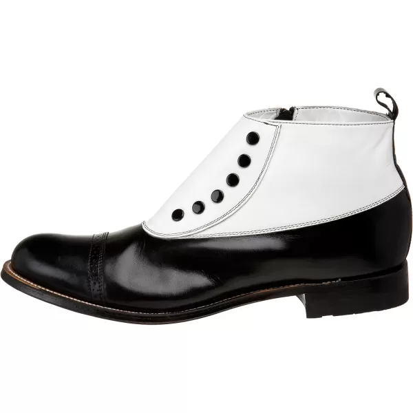 Stacy Adams Mens Madison Cap Toe BootBlackWhite  26