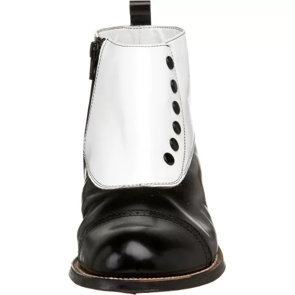 Stacy Adams Mens Madison Cap Toe BootBlackWhite  26