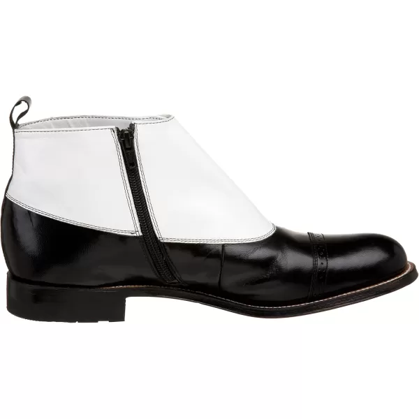 Stacy Adams Mens Madison Cap Toe BootBlackWhite  26