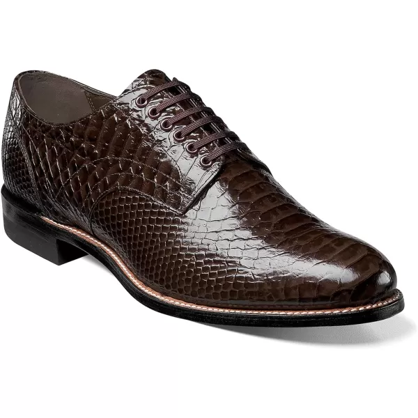 Stacy Adams Mens Madison Cap Toe BootBrown Print