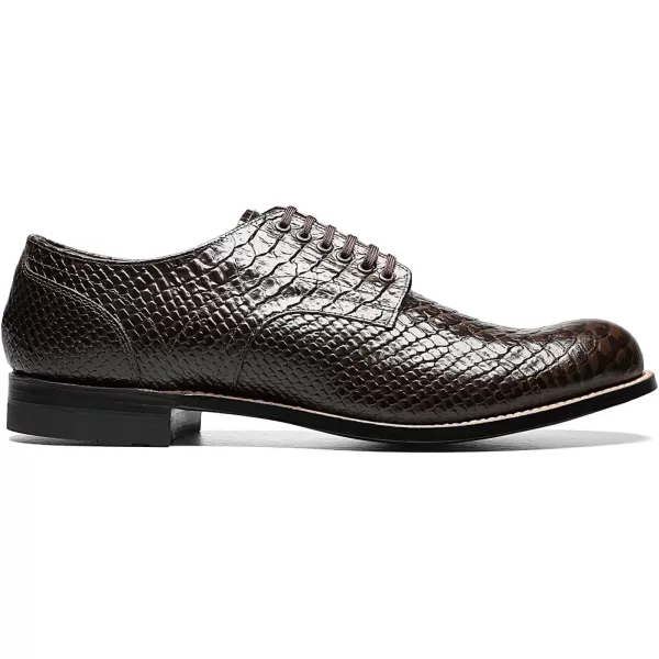Stacy Adams Mens Madison Cap Toe BootBrown Print