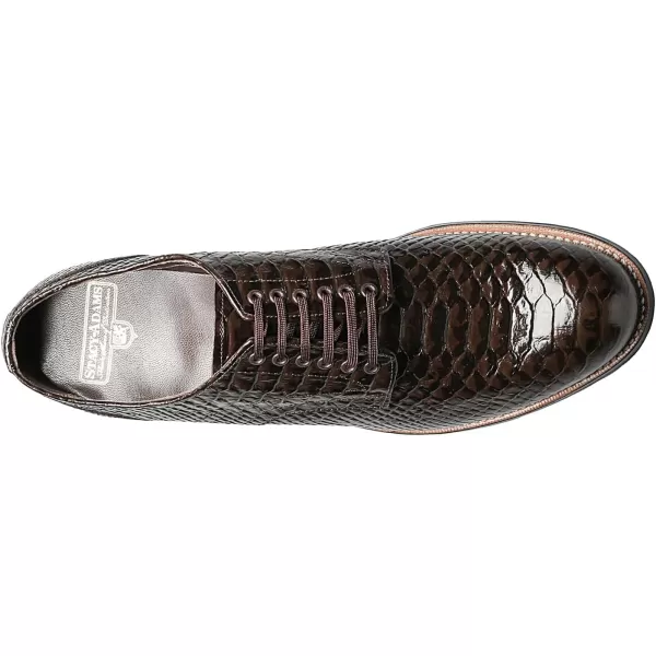 Stacy Adams Mens Madison Cap Toe BootBrown Print