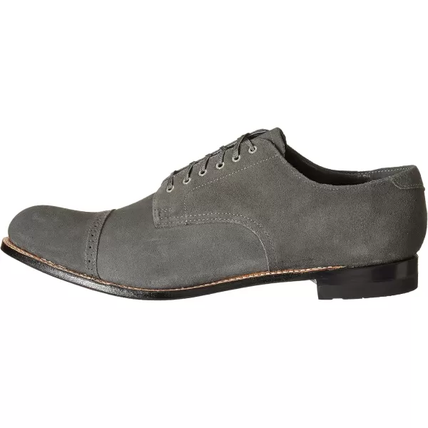 Stacy Adams Mens Madison Cap Toe BootGray Suede