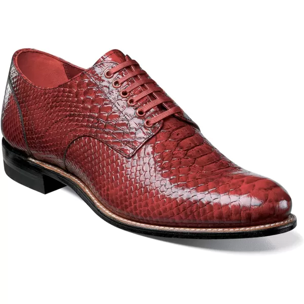 Stacy Adams Mens Madison Cap Toe BootRed Print