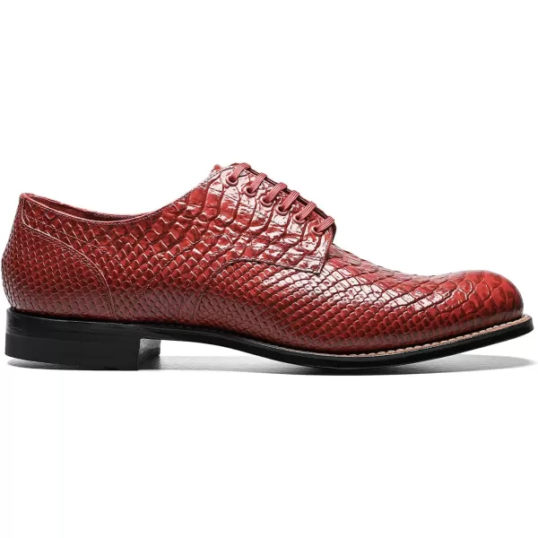 Stacy Adams Mens Madison Cap Toe BootRed Print