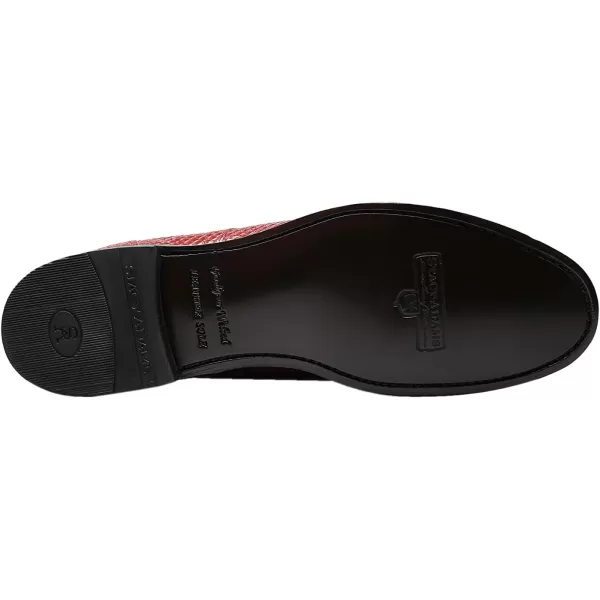 Stacy Adams Mens Madison Cap Toe BootRed Print