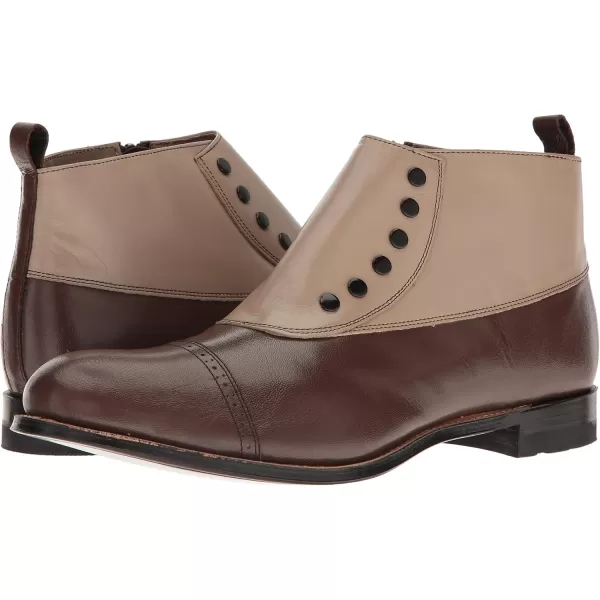 Stacy Adams Mens Madison Cap Toe Spat BootBrown Multi  026
