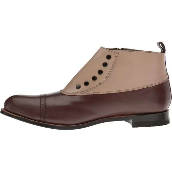 Stacy Adams Mens Madison Cap Toe Spat BootBrown Multi  026