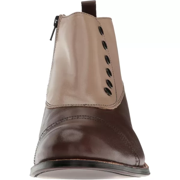 Stacy Adams Mens Madison Cap Toe Spat BootBrown Multi  026