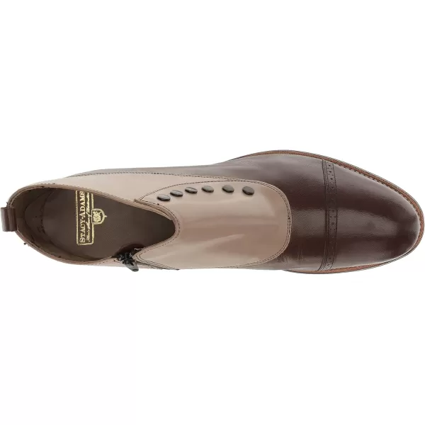 Stacy Adams Mens Madison Cap Toe Spat BootBrown Multi  026
