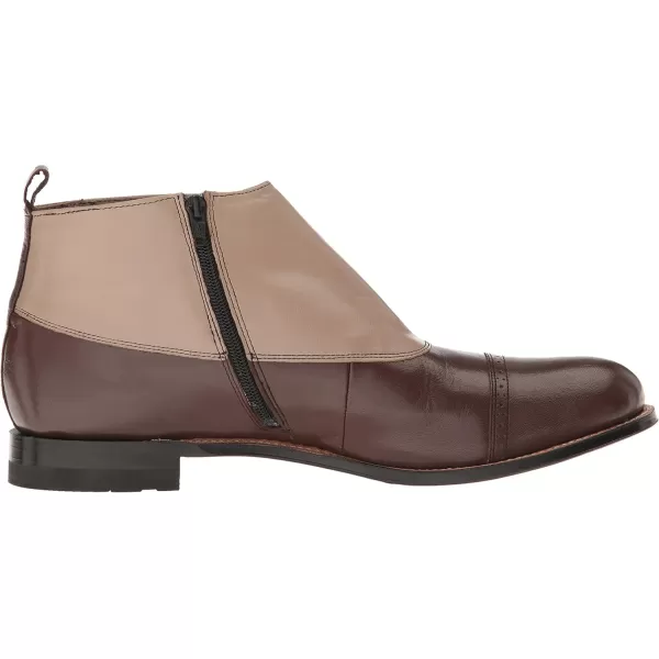Stacy Adams Mens Madison Cap Toe Spat BootBrown Multi  026