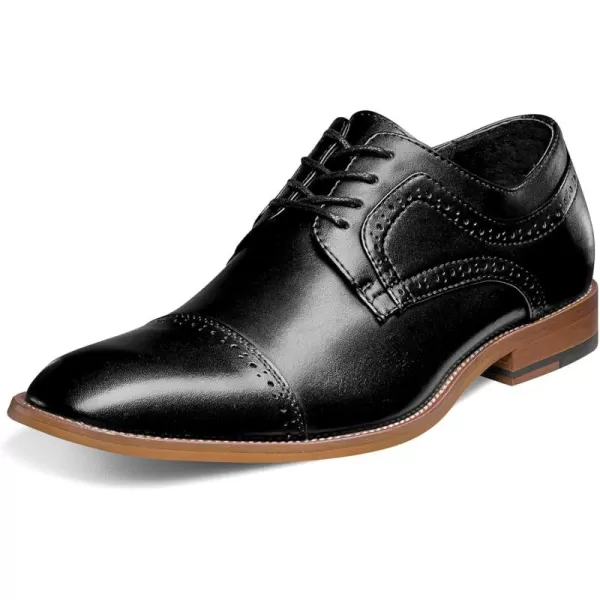 STACY ADAMS Mens Dickinson CapToe Laceup OxfordBlack