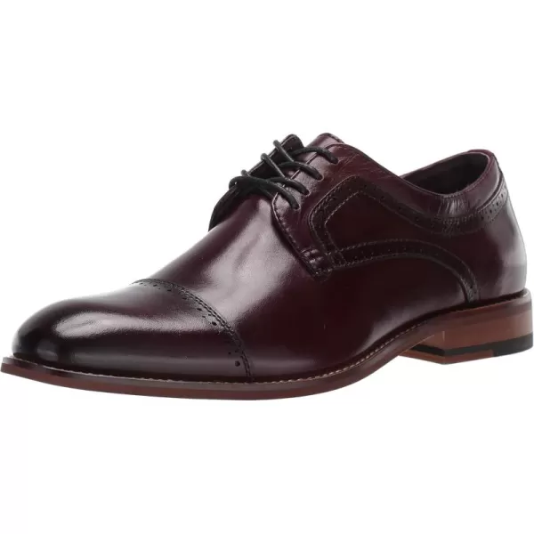 STACY ADAMS Mens Dickinson CapToe Laceup OxfordBurgundy 